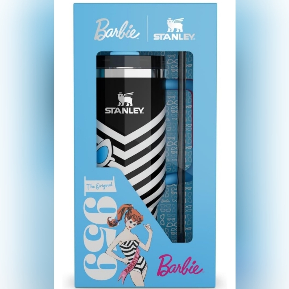 Barbie x Stanley 1959 Quencher Tumbler Set NIB Limited Edition Gift Ready - Picture 2 of 5